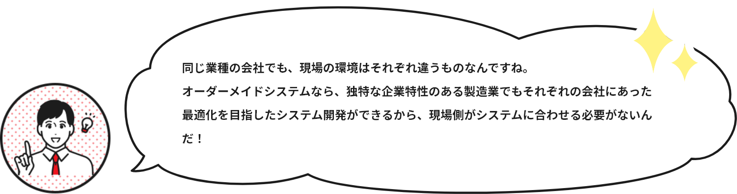 よくパッケージシステムは業界標準の仕組みと聞くことがあるけど、全ての会社に合うシステムなんて実際はないよね…